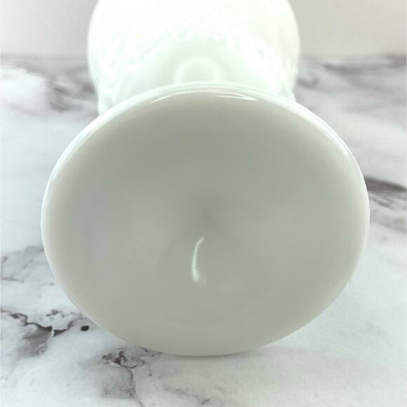 Indiana Glass Colony Harvest Milk Glass Footed Water/Wine Goblets Glasses 5 pcs - Picture 10 of 10